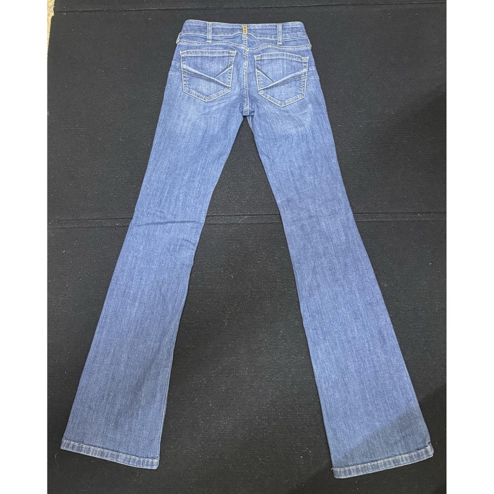 Ariat REAL Jeans Womens 27L Blue Medium Wash Perfect Rise Slim Bootcut Denim - Picture 5 of 12